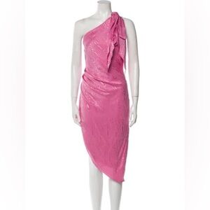 Ronny Kobo silk asymmetrical dress. Size XL.